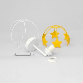 Gyermek fali lámpa STARS 1xE27/15W/230V sárga/fehér