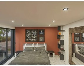 LED Beépíthető lámpa LED/6W/230V 3000K átm. 8,5 cm fekete