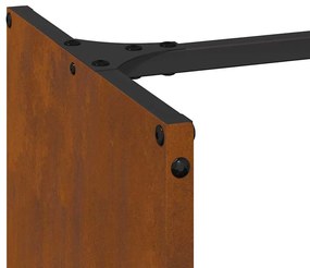 vidaXL tűzifa állvány 40x30x80 cm időjárásálló acélból