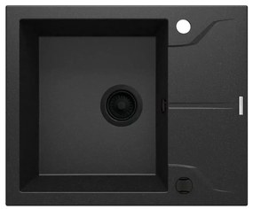 Deante ZQN_G11A - Mosogató ANDANTE 49x59 cm gránit/fém grafit