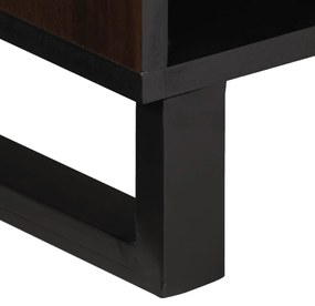 barna tömör mangófa TV-szekrény 100 x 34 x 46 cm