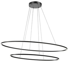 Redo 01-3343 - LED fényerőszabályozható kábeles csillár LEO LED/115W/230V fekete