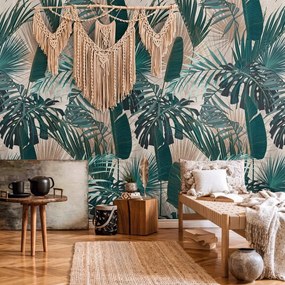 Fotótapéta Mosható Trópusi Monstera Levelek