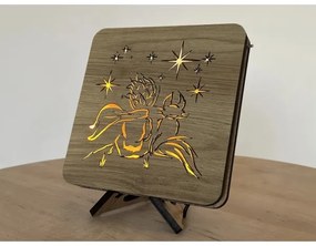 Li-Go 5788/DUB2 - LED asztali dekoráció LED/12W/230V 19x19 cm tölgy/A kis herceg