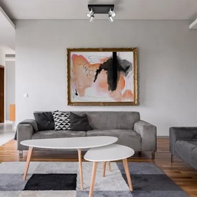 LED Spotlámpa TUNE 4xGU10/4,8W/230V matt króm/fekete