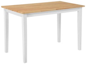 Klasszikus étkezőasztal fehér színben 120 x 75 cm HOUSTON Beliani