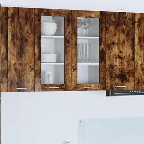 Függő szekrény Riga 2 pcs Füstölt tölgy 40 x 31 x 80 cm Faanyag