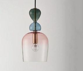 NOVA LUCE 9009234 MURANO Egyágú Függesztett Lámpa Üveg E14 IP20