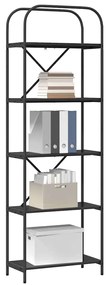 Könyvespolc Musta tammi 60 x 30 x 183 cm Faanyag