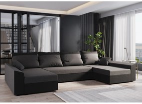 Sarok ülőgarnitúra U Paragon U (barna + fekete). 1057390