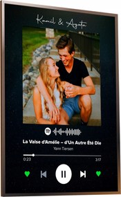 Képkeret Poszter Saját Fotóval Dal Spotify A4