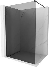 Mexen Kioto zuhanyfal 90 x 200 cm, Sötétszürke 8 mm, Fekete - 800-090-101-70-40