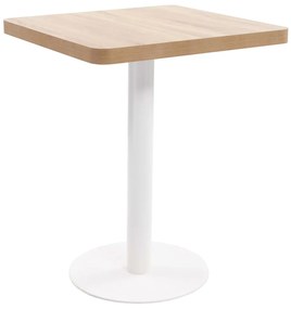 Világosbarna MDF bisztróasztal 60 x 60 cm