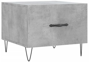 2 db betonszürke szerelt fa dohányzóasztal 50 x 50 x 40 cm