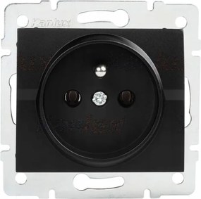 Tápcsatlakozó aljzat Logi Kanlux védelemmel