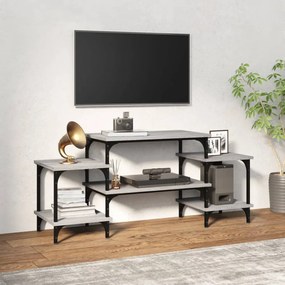szürke sonoma színű szerelt fa TV-szekrény 117x35x52 cm