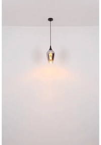 Globo 15552H3 - Csillár zsinóron LAVUS 1xE27/60W/230V átm. 18 cm fekete