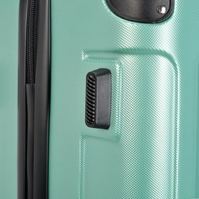 BONTOUR vertical 4 kerekes nagy borönd 76x50,5x29,5cm, púderzöld