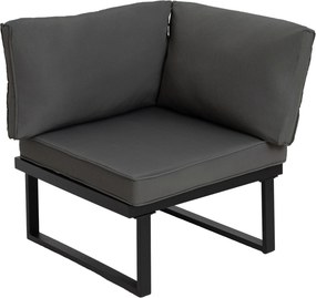 Furnigo Kerti fém szett Malaga - fekete/antracit párnák