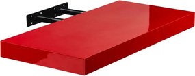 Fali polc STILISTA® Volato 70 cm - piros fényes