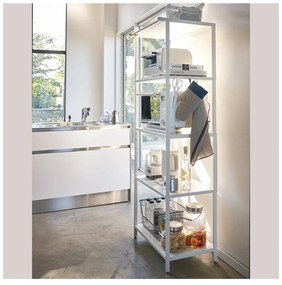 Matt fehér acél polcos állvány 60x170x46,5 cm Tower – YAMAZAKI