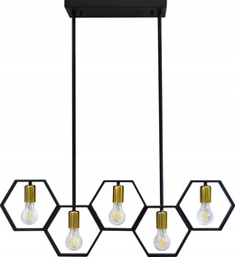 Függőlámpa Polux Honey 5 E27 fénypontok