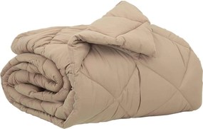 vidaXL Teljes éves takaró Tópszínű 200 x 135 cm Mikroszál