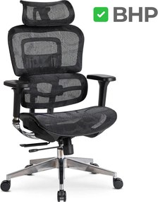 Forgószék ergonomikus kialakítással, fekete színben. NINO