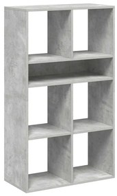 könyvszekrény betonszürke 66x31x112 cm szerelt fa