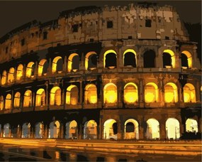 Festés számok szerint kép kerettel "A Colosseum" 40x50 cm