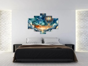 Kép - Repülés az éjjeli ég alatt (150x105 cm)