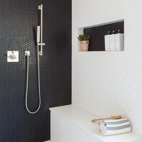 Mozaik dekorcsempe 133421A Black