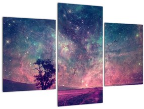Kép - természetfeletti éjszakai égbolt (90x60 cm)