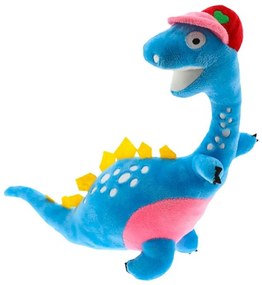 ANKYLO kék plüss dinoszaurusz piros sapkával