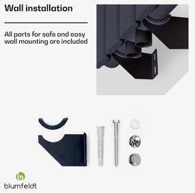 Blumfeldt Tallheo, 41 x 180, radiátor, fürdőszoba radiátor, csőradiátor, 1435 W, melegvizes, 1/2