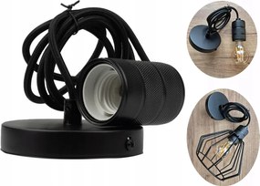 Mennyezeti Lámpa Függeszték Túlnyúlás Loft Fém alap E27 Led izzóhoz vagy Lámpabúrához