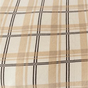 Mikroplüss lepedő PLAID 90x200 cm krém színű