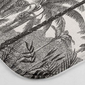 Fekete-bézs fürdőszobai kilépő 45x75 cm Cocoty – douceur d'intérieur