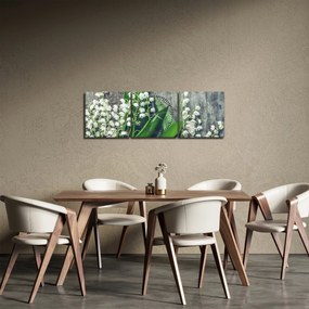 A gyöngyvirág képe (órával) (90x30 cm)