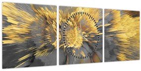 Kép - Arany expanzió (órával) (90x30 cm)