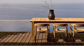 Teakfa kerti étkezőasztal 102x220 cm Icaro – Kave Home