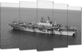 Vászonkép 100x60 Repülőgép Hajó Tenger