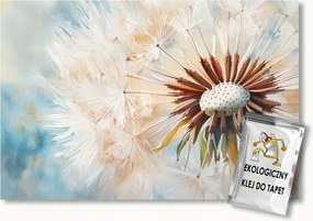 Fotótapéta Flizelina Akvarell Természet Virág Pitypang Pehely 100x75 ragasztó