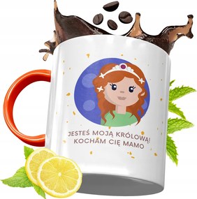 Narancssárga Bögre Anyák Napjára Ajándék fényképes nyomattal