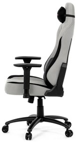 Gamer szék hintamechanikával, ezüst szövetkárpittal. KA-F12 SIL2