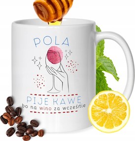 Bögre Poli Barátnők Feleségek Ajándék Nyomtatott Fehér 330ml