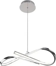 Beltéri led függeszték 20w 1600lm 4000k króm aniela