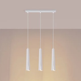 Sollux SL.1399 - Csillár zsinóron PRYSM 3xG9/8W/230V fehér