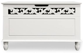 Casaria JERSEY fa láda, 80x40x48cm, fehér