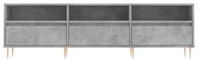 betonszürke szerelt fa TV-szekrény 150x30x44,5 cm